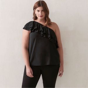 Love and Legend off the shoulder black top